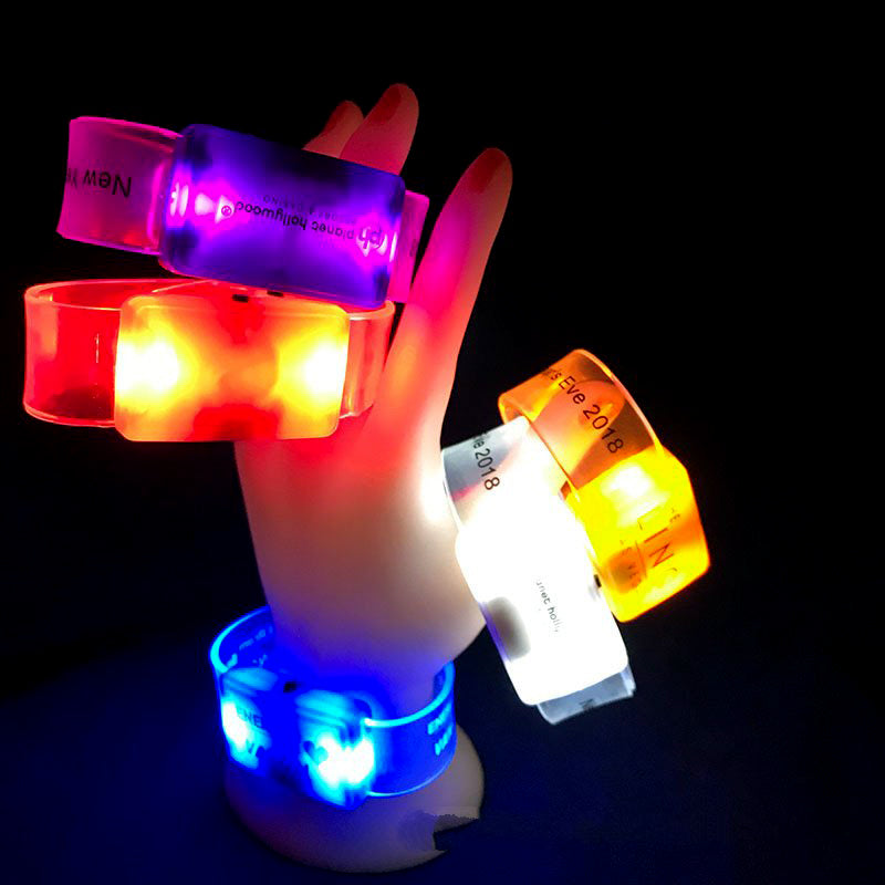 Pulsera LED transparente de PVC