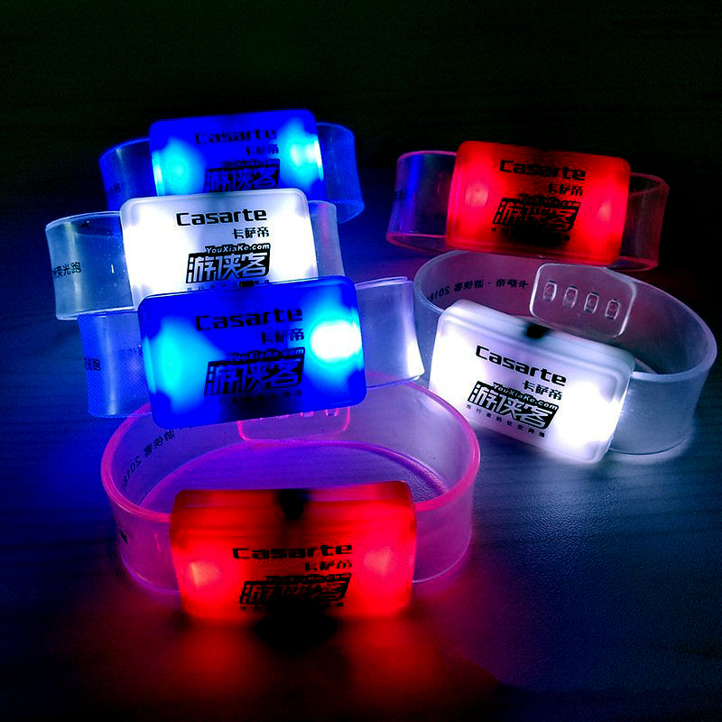 Pulsera LED transparente de PVC