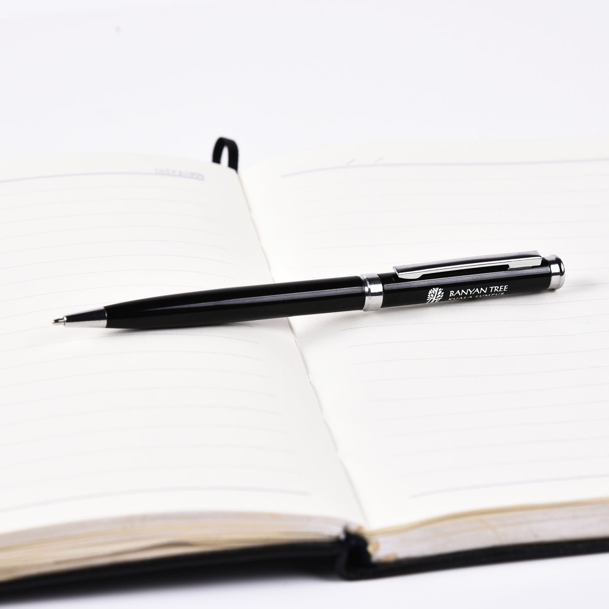 Bolígrafo giratorio de acero inoxidable