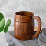 Retro Wooden Mug Beer Mug
