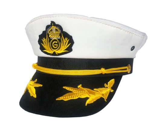 Gorra de capitán marinero