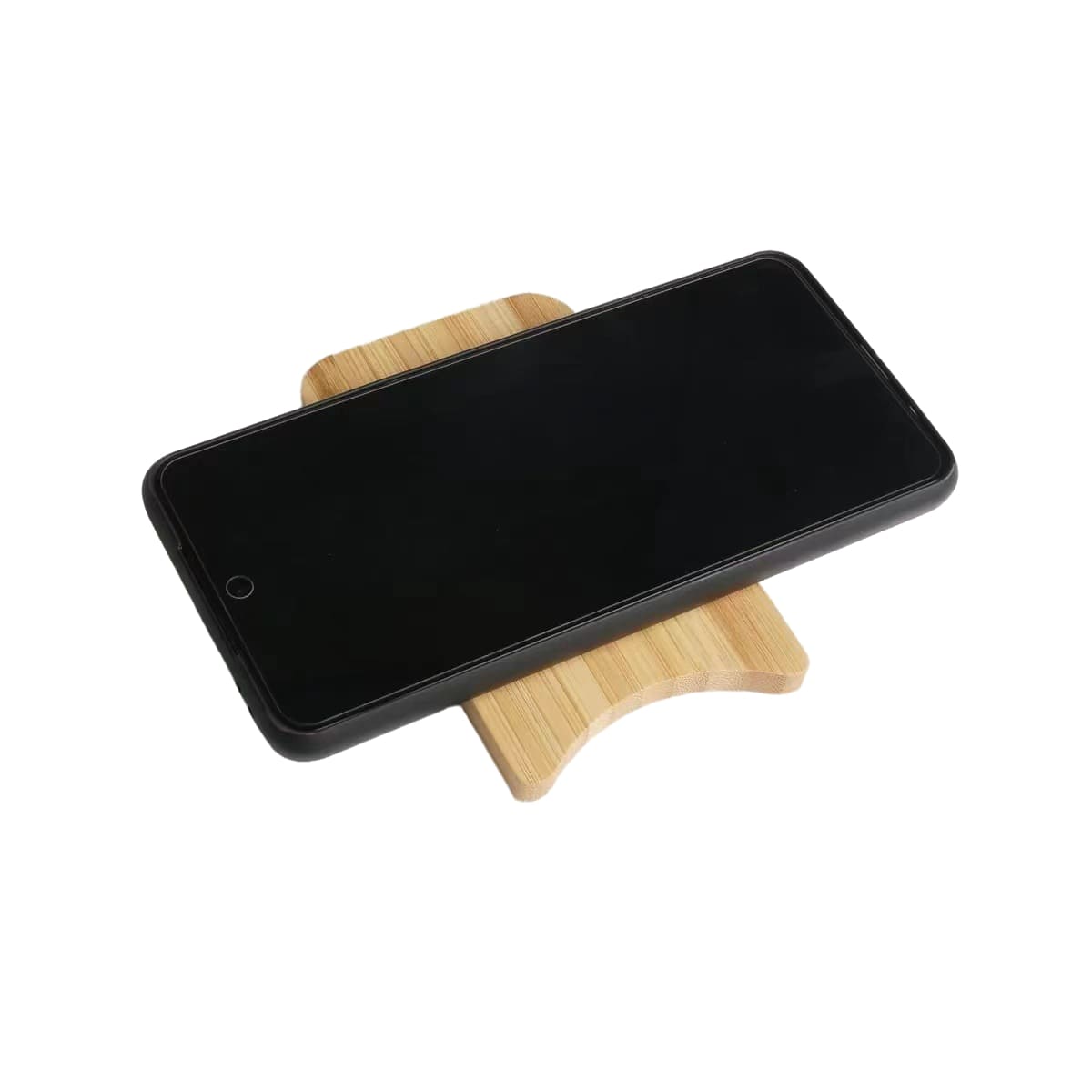 Chargeur et support sans fil en bambou 15 W