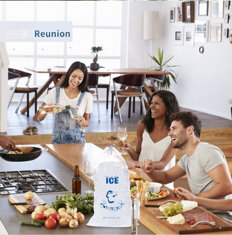 20 Lb Drawstring Ice Bag