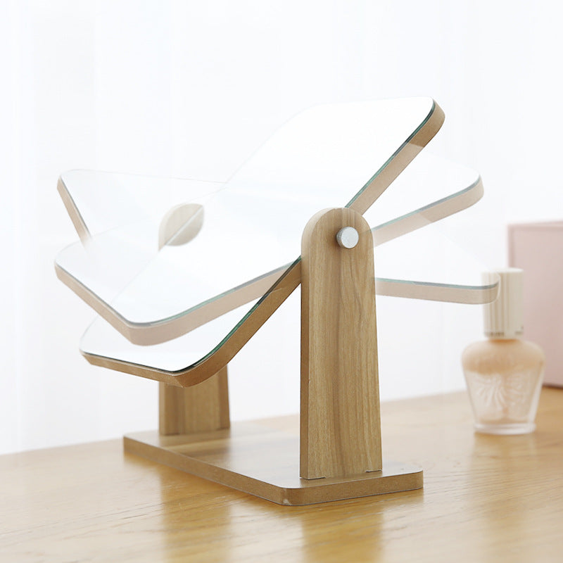Wooden Stand Beauty Mirror