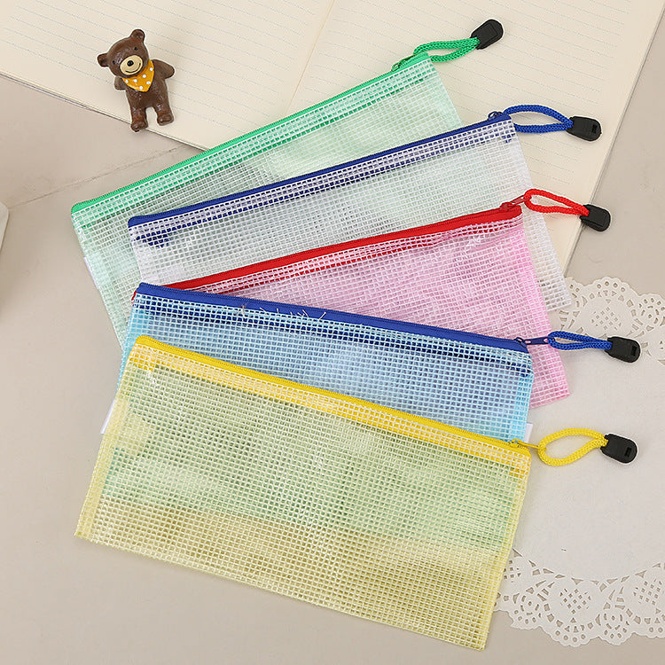 Bolsa de archivo transparente con cremallera B5