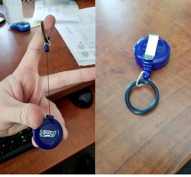 Porte-badge télescopique