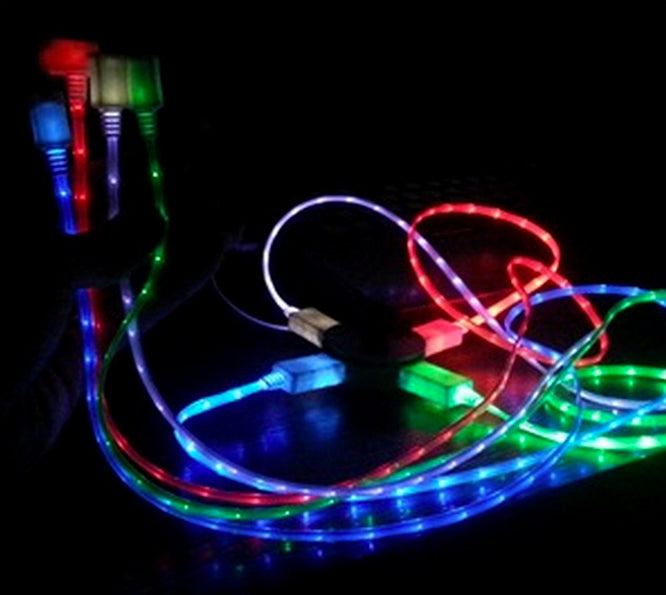 Câble de charge lumineux pour iPhone