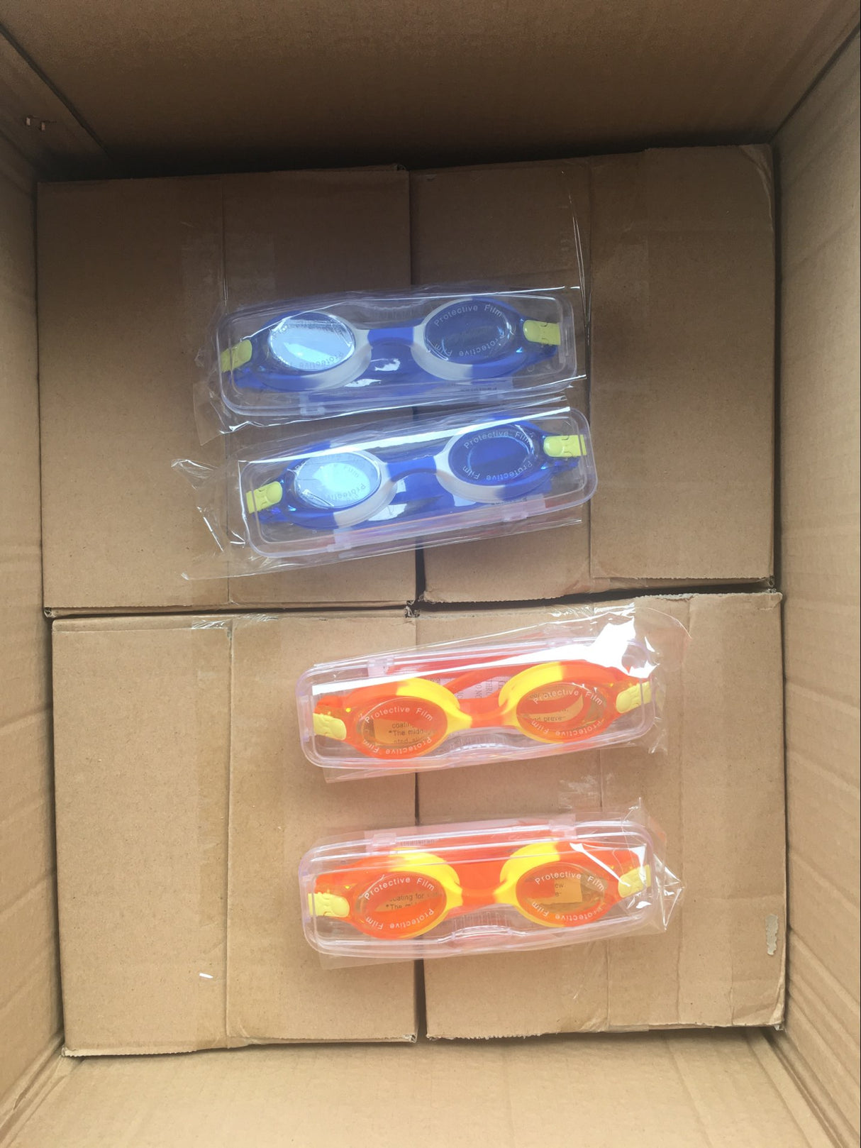 Gafas de natación para niños con teñido anudado