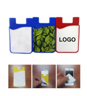 Adhesive Silicone Card Case For Phones - Full Colo