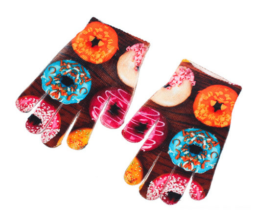 Gant tricoté en fibre acrylique