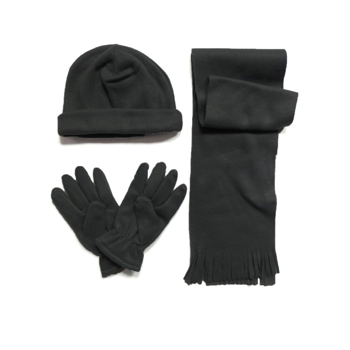 Conjunto de 3 gorros, bufandas y guantes de invierno