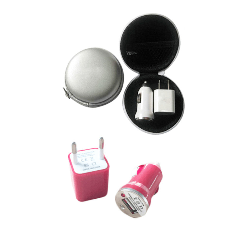 Kit de viaje con 2 adaptadores