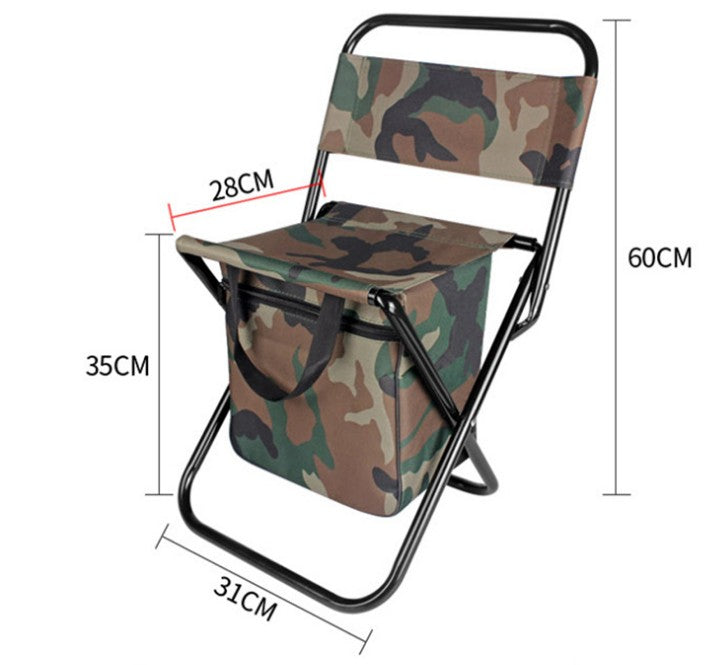 Chaise pliante avec glacière - En bateau