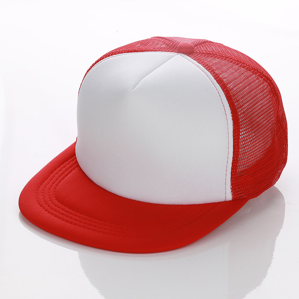 Gorra de béisbol de hip-hop de ala plana para niños