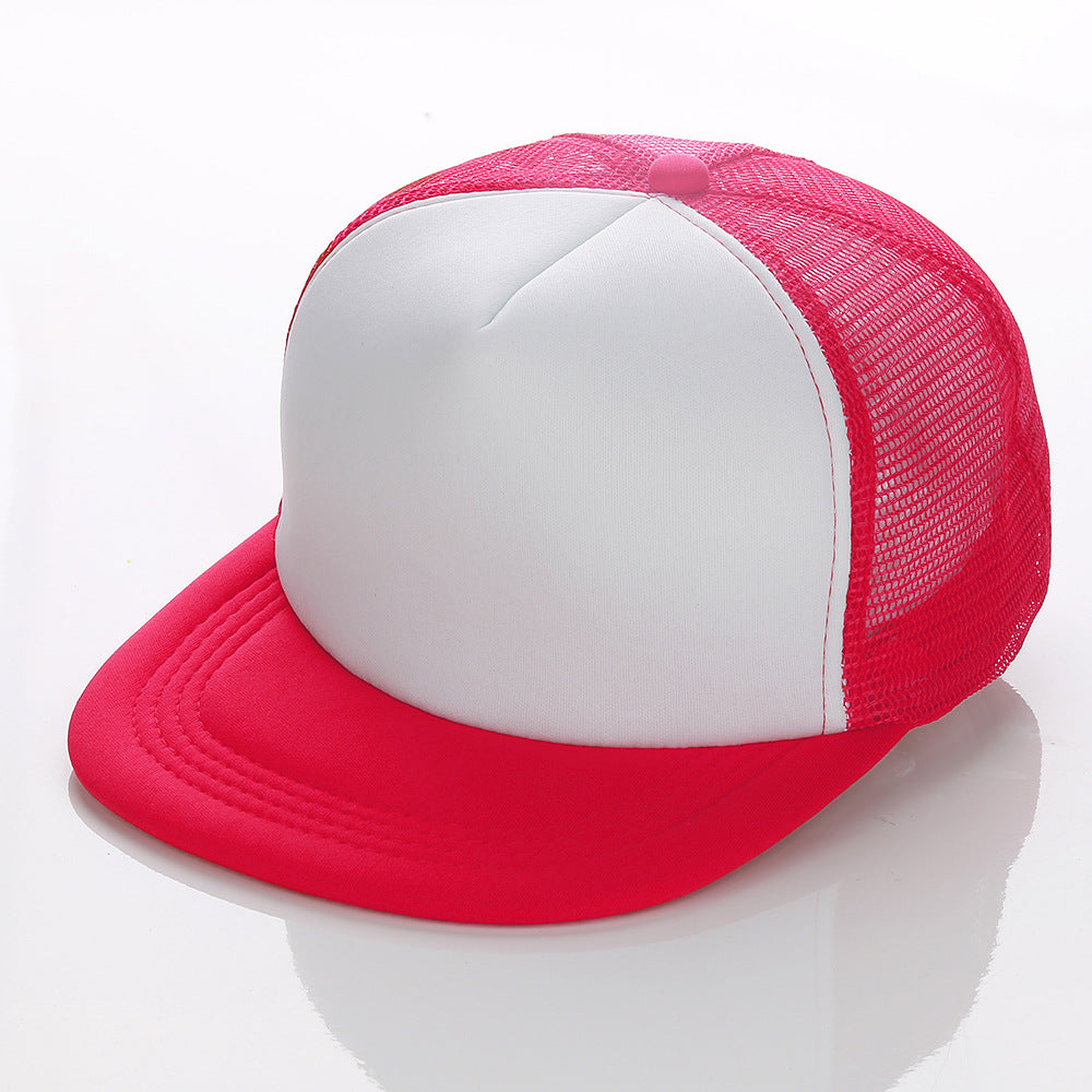 Gorra de béisbol de hip-hop de ala plana para niños