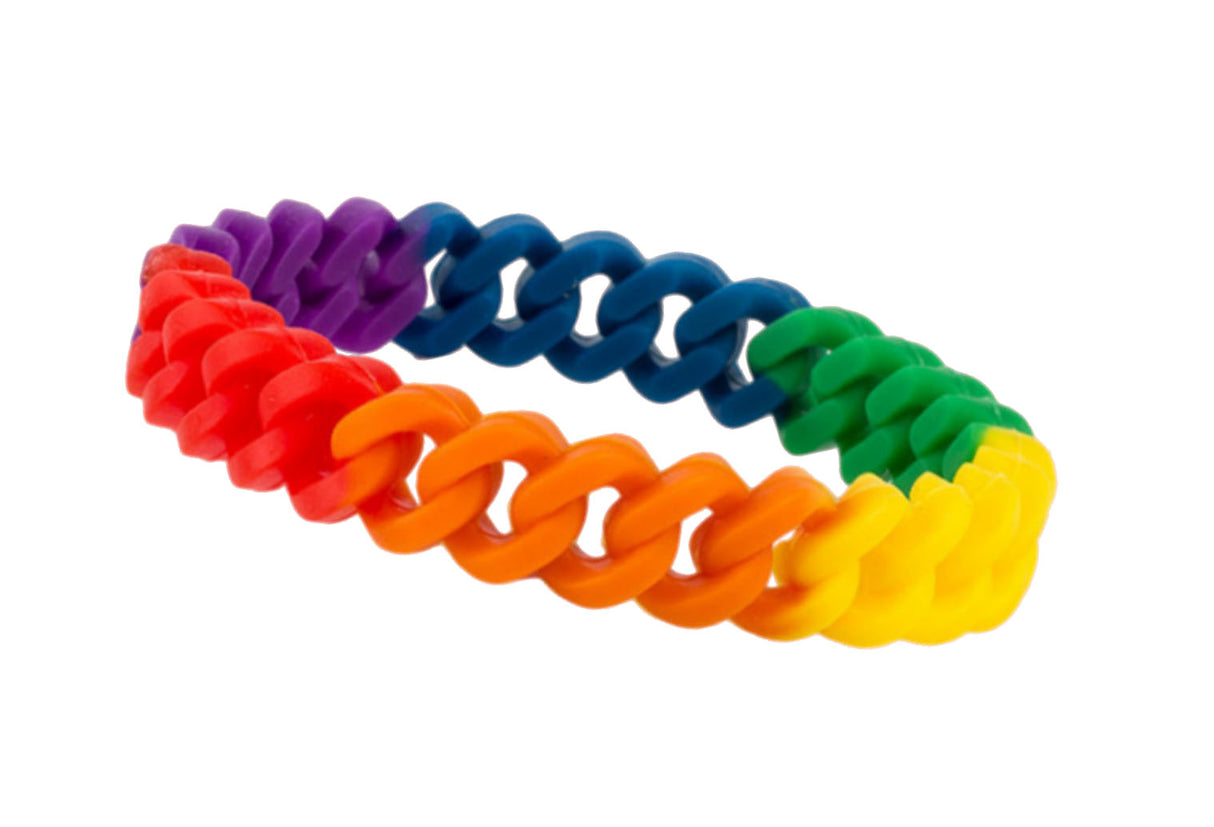 Twist-shaped Rainbow Bracelet
