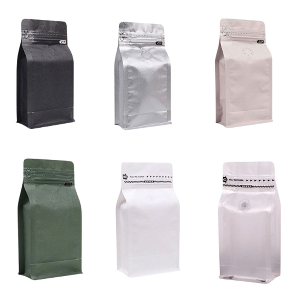 1/4lbs Flat Bottom Coffee Bag With Valve - Yorkn Inc✅