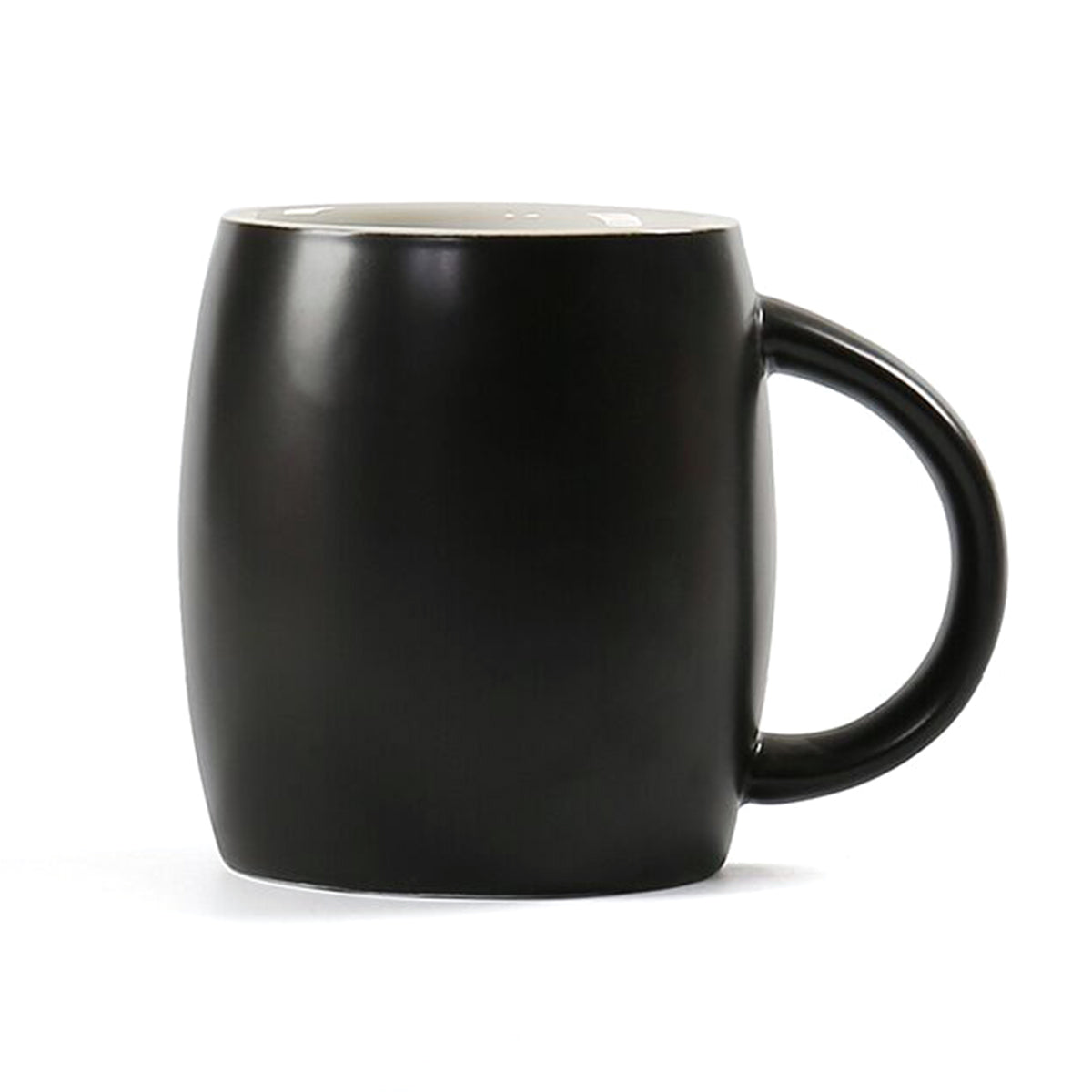 Taza de café de cerámica ovalada de 400 ml