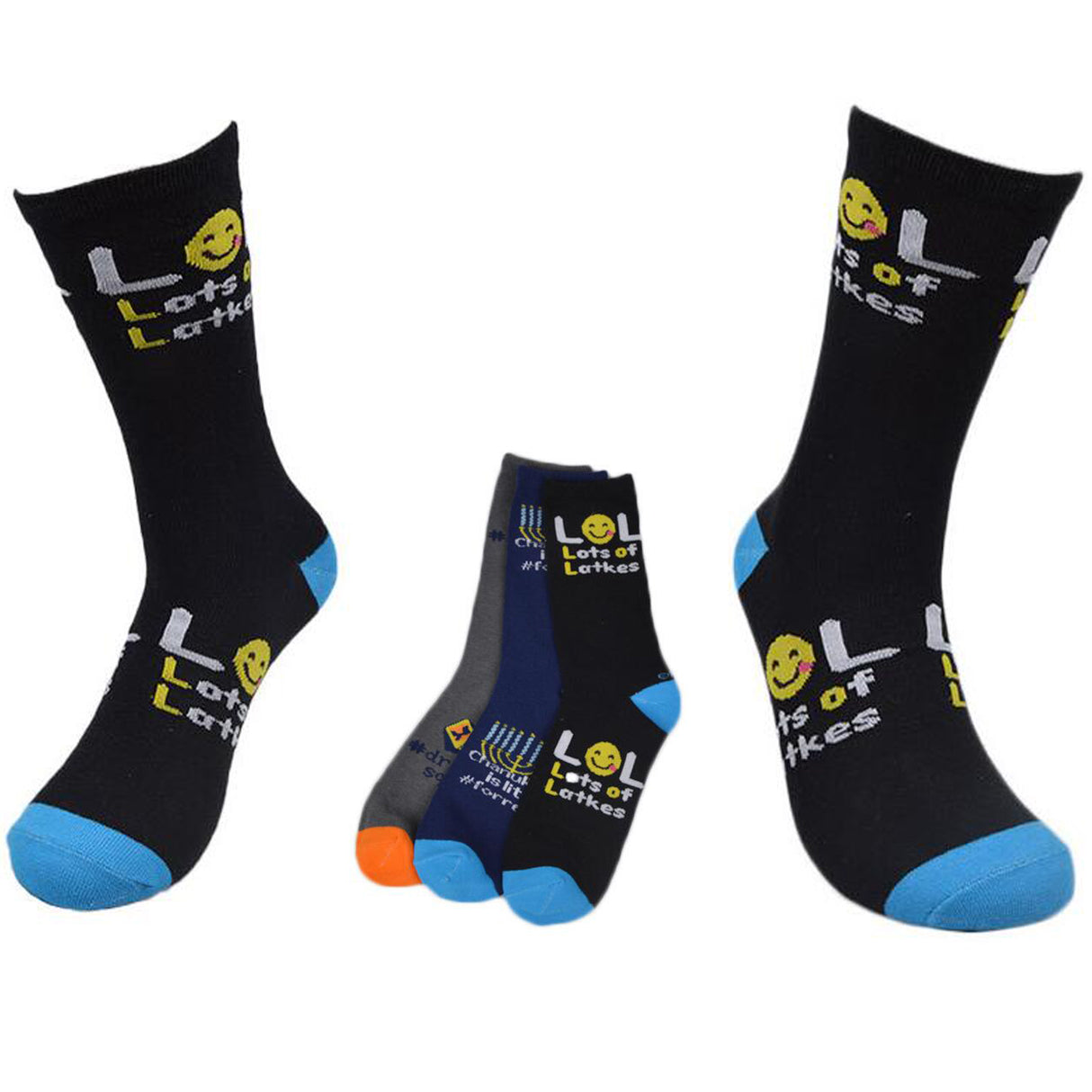 Calcetines deportivos altos de algodón de punto de gran tamaño