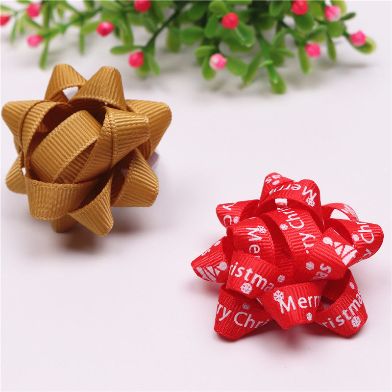 Ornement suspendu en forme de nœud en ruban pour bouteille