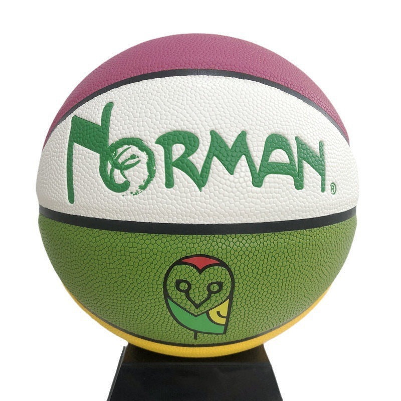 Balón de baloncesto de cuero para adultos, grabado en relieve