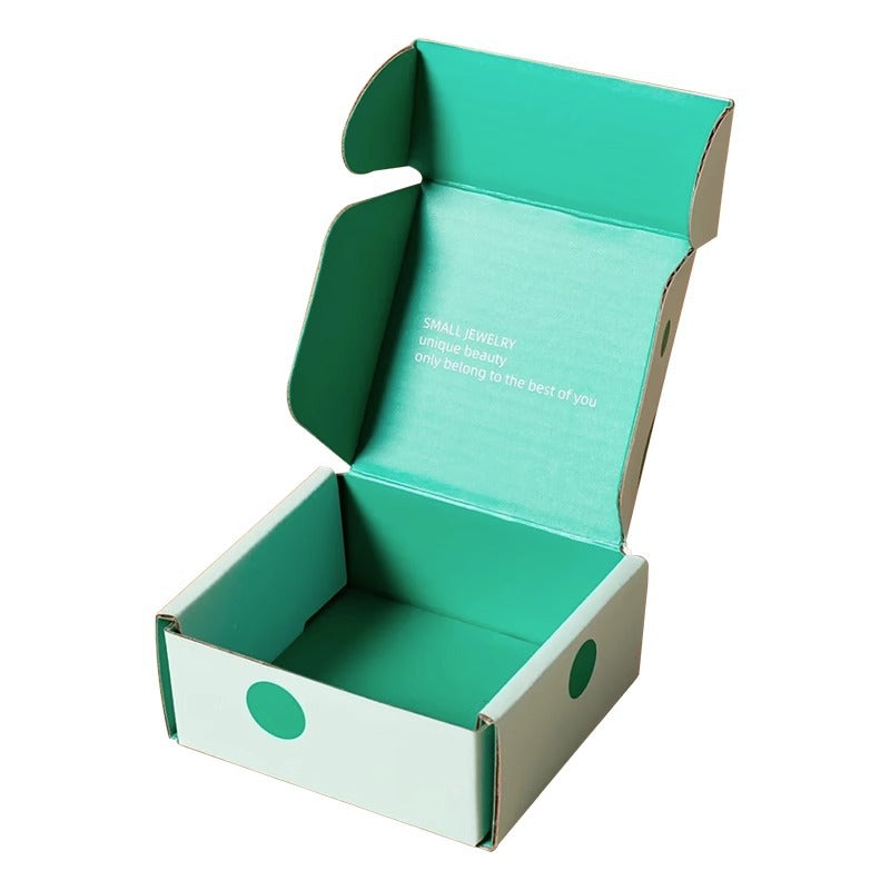 Mini boîte en papier imprimée recto verso