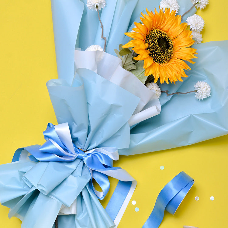 Cinta de satén sólida de doble cara de 1,5 pulgadas