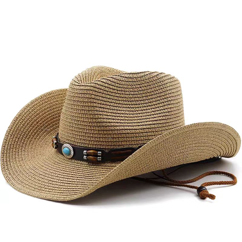 Decorated Cowboy Straw Hat
