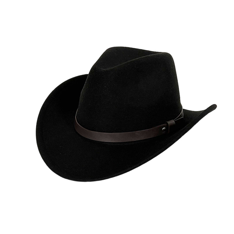 Sombrero de vaquero de terciopelo de diseño unisex
