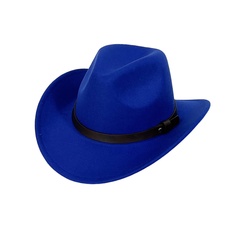 Sombrero de vaquero de terciopelo de diseño unisex