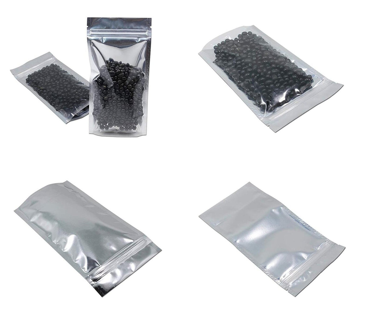 15oz Standup Aluminum Foil Clear Pack Bag - Yorkn Inc✅