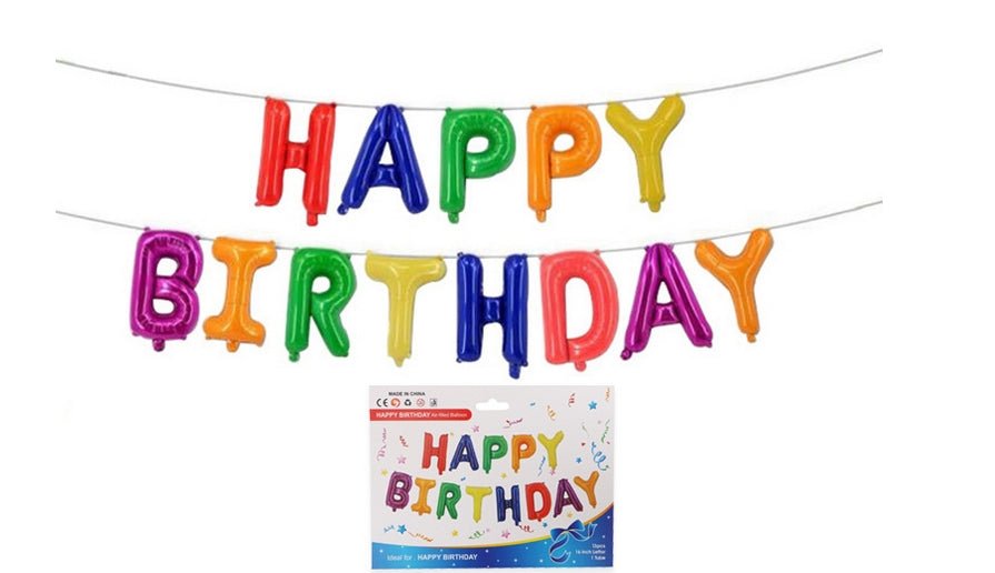 16 Inch Happy Birthday Balloons Set - Yorkn Inc✅