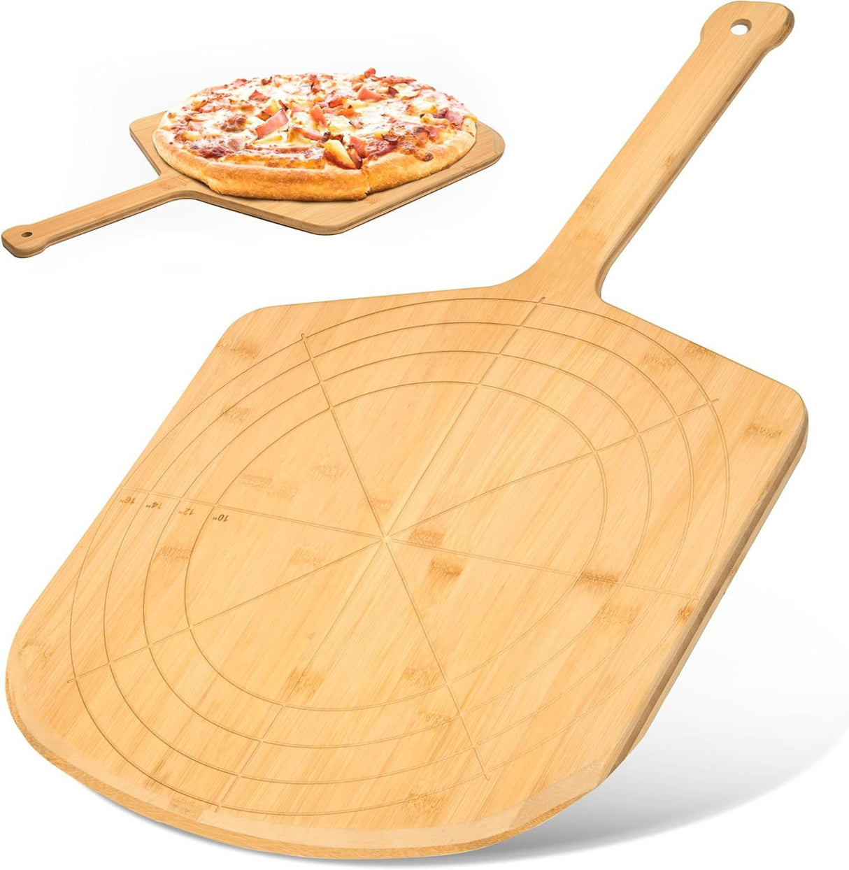 16 Inch Wooden Pizza Peel Board - By Boat - Yorkn Inc✅