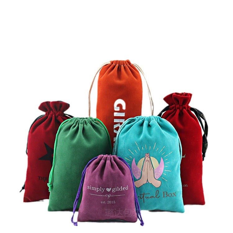 16x19 Inch Large Velvet Drawstring Bag - Yorkn Inc✅