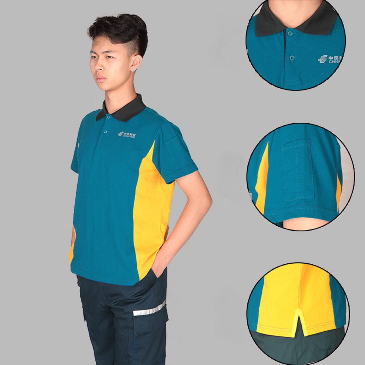 Camisa de poliéster para hombre