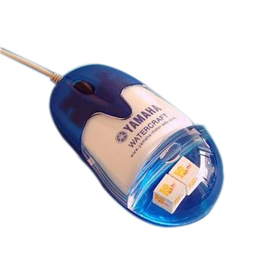 Souris remplie de liquide