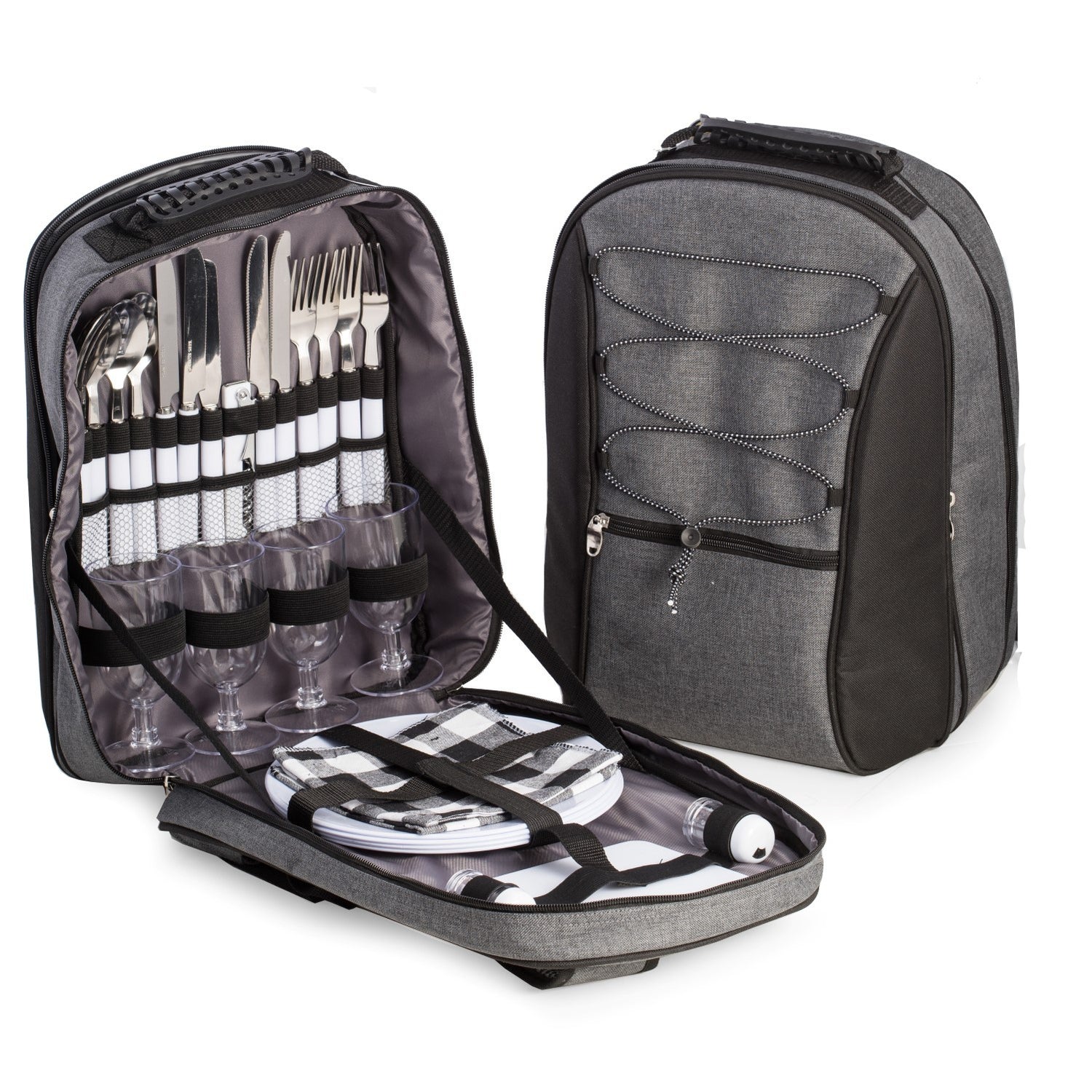 Mochila de lona para picnic
