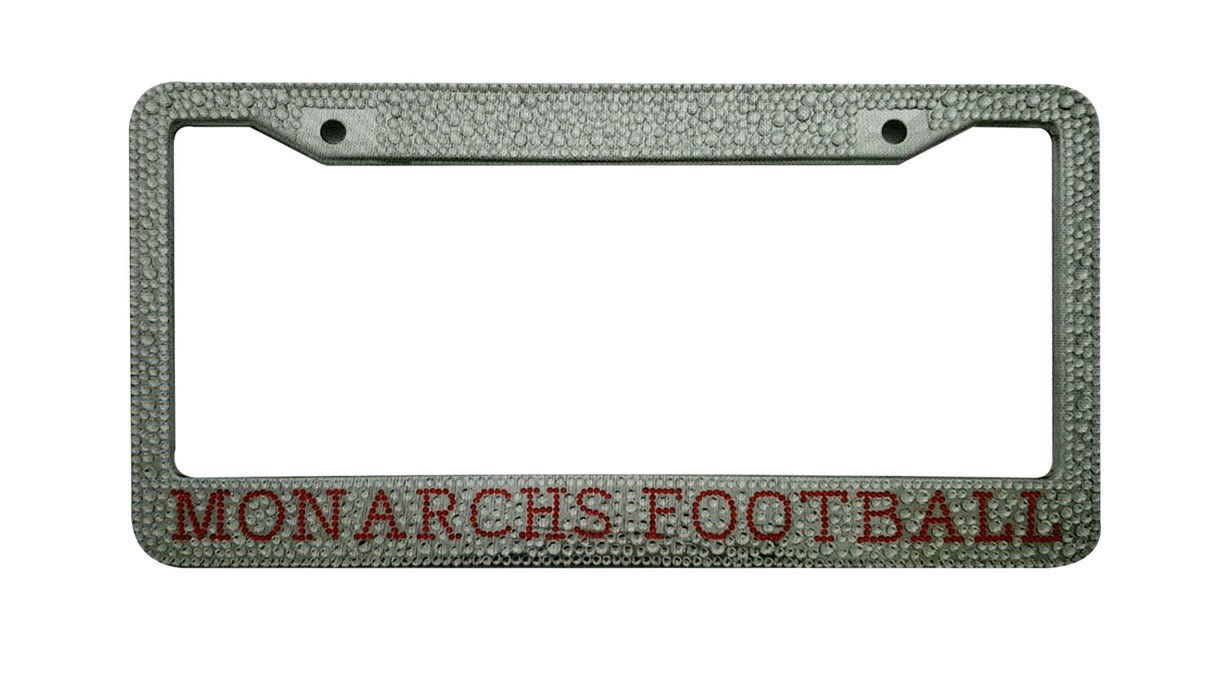 Placas de matrícula de metal con brillo