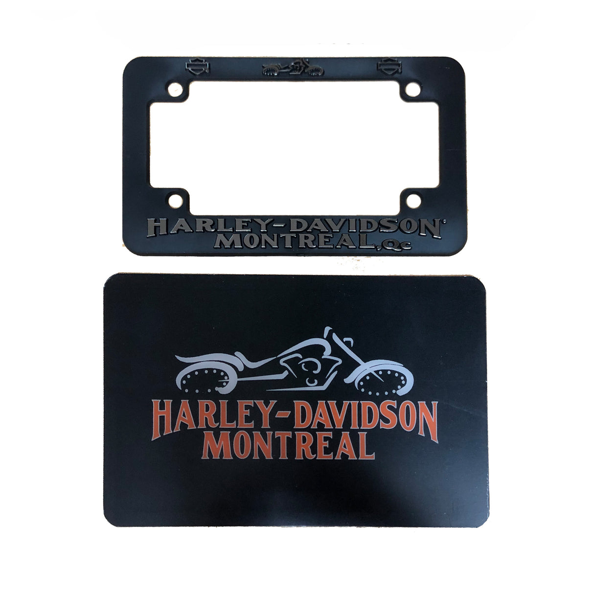 Cadre de plaque d'immatriculation de moto