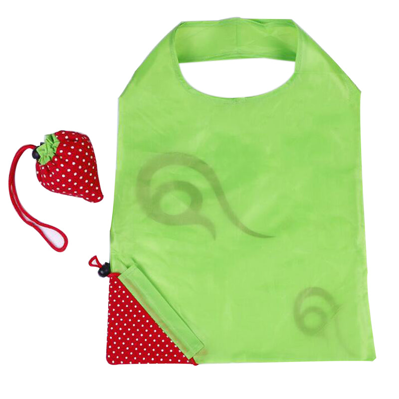 Bolsa de compras plegable con forma de fresa