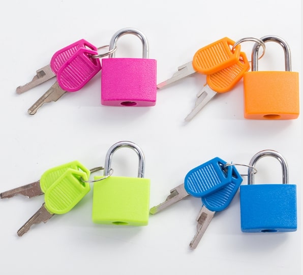 Cadenas de verrouillage avec 2 clés