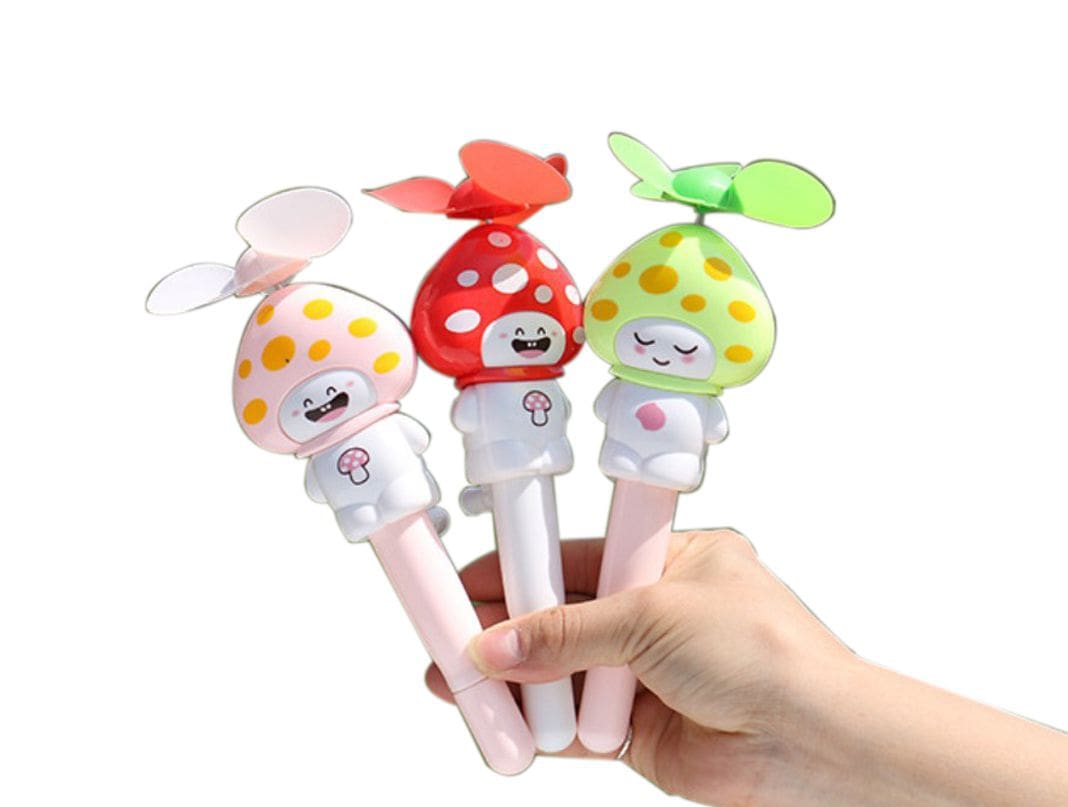 Ventilateur manuel avec stylo à bille