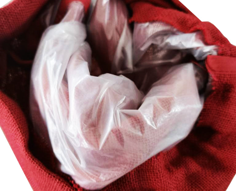 Sacs en toile de jute - intérieur double couche