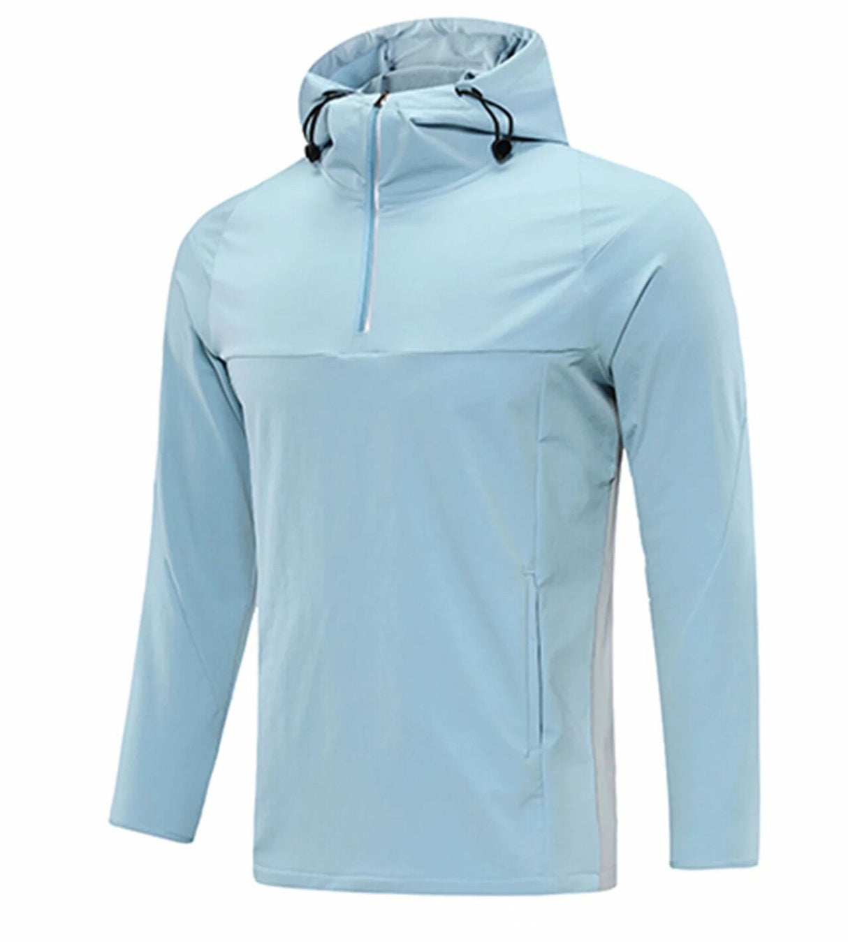 Veste pull 1/4 zippée avec poches