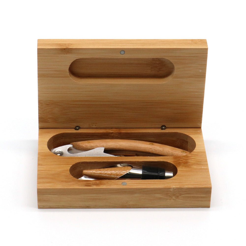 2 - piece Bamboo Wine Tool Set - Yorkn Inc✅
