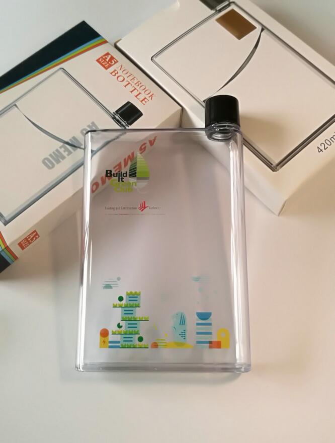 Botella de agua de plástico reutilizable A6