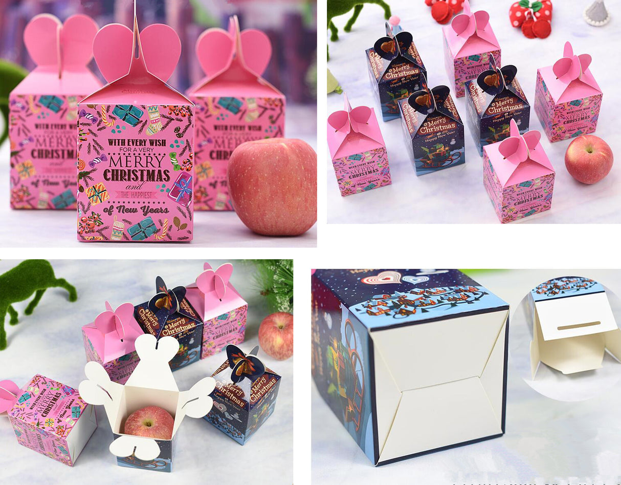 Caja de manzanas de Nochebuena