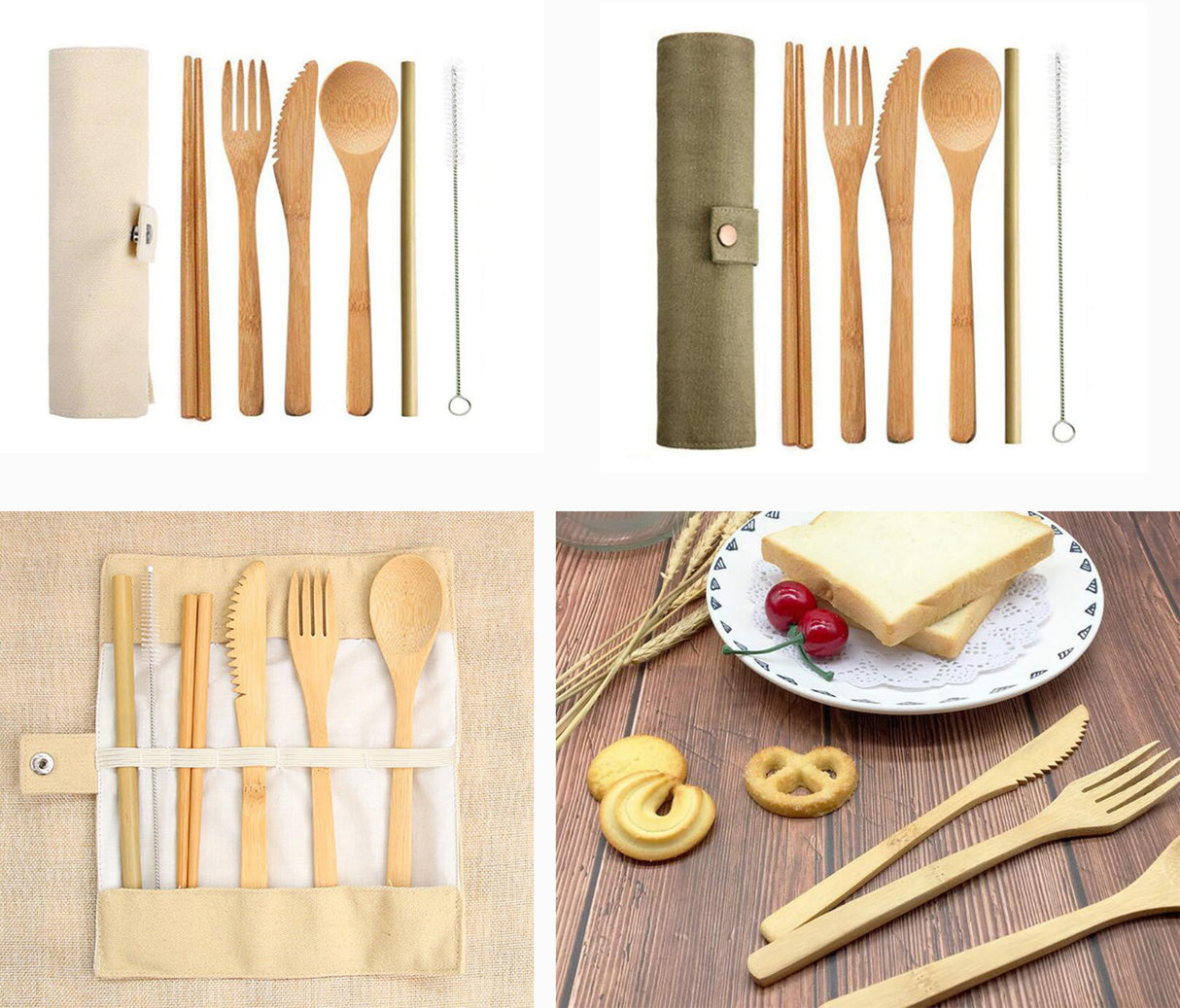 Bamboo Travel Utensils