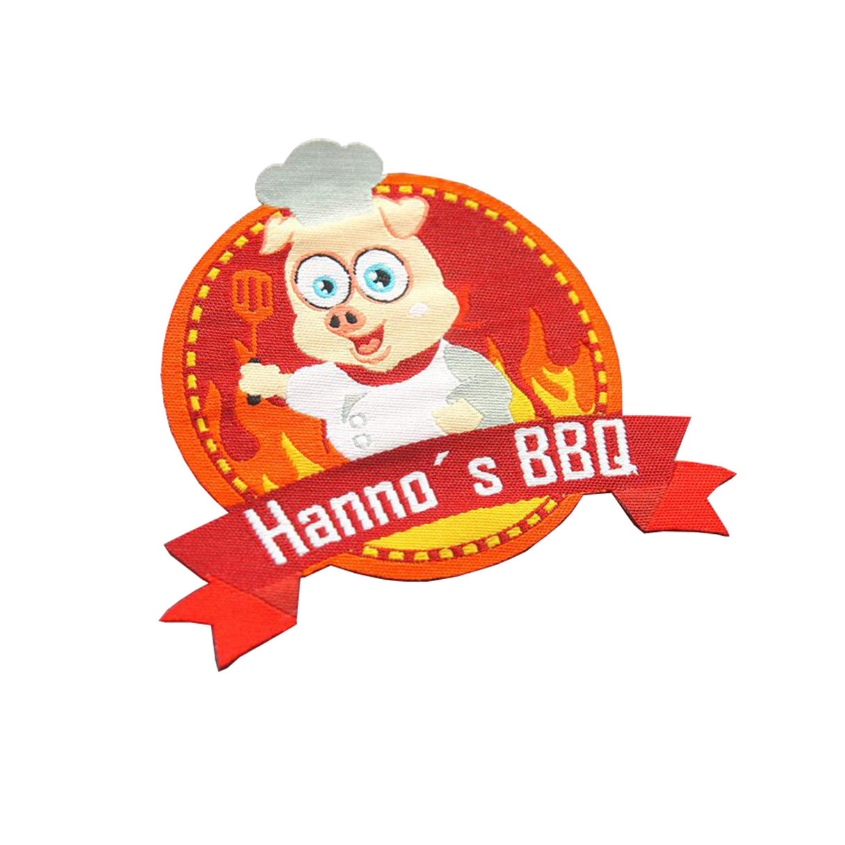 Patch tissé de forme personnalisée