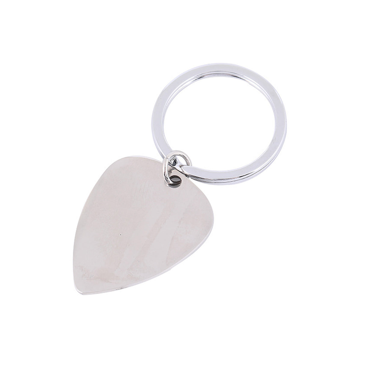 Metal Guitar Pick Key Ring